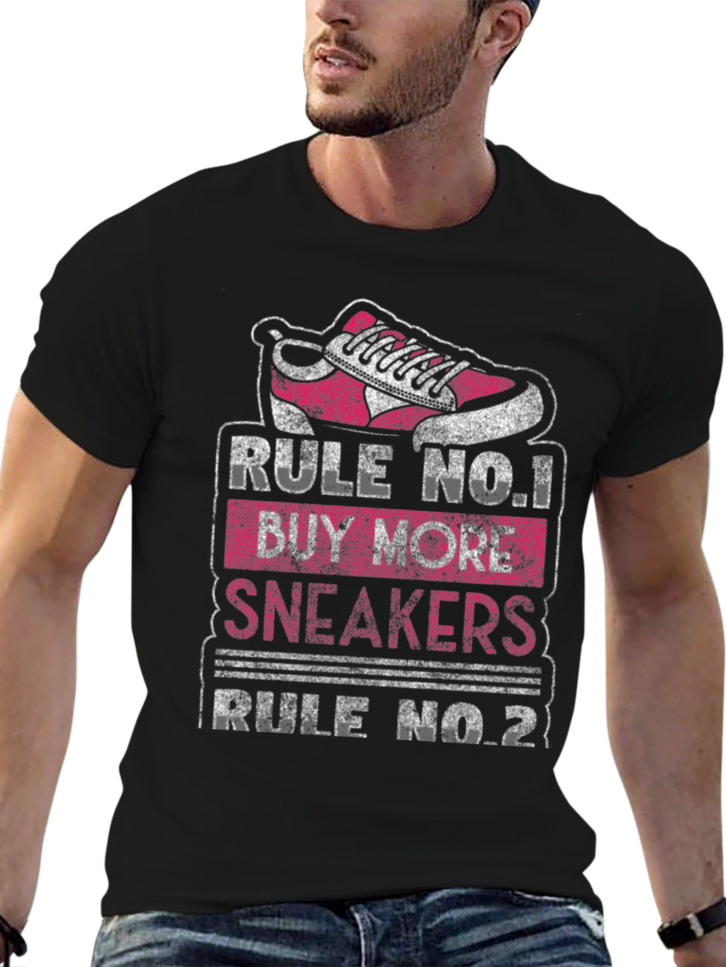 Rule No.1 Buy More Sneakers Graphic T-Shirt