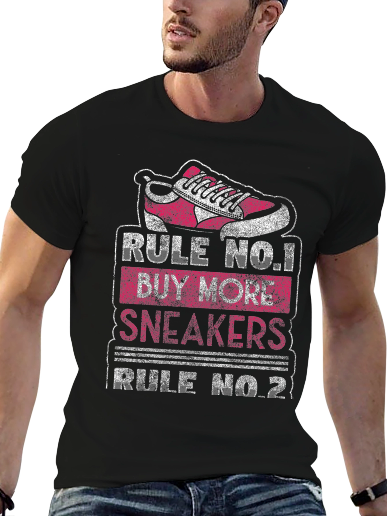 Rule No.1 Buy More Sneakers Graphic T-Shirt