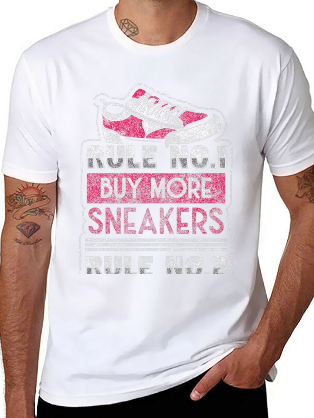 Rule No.1 Buy More Sneakers Graphic T-Shirt