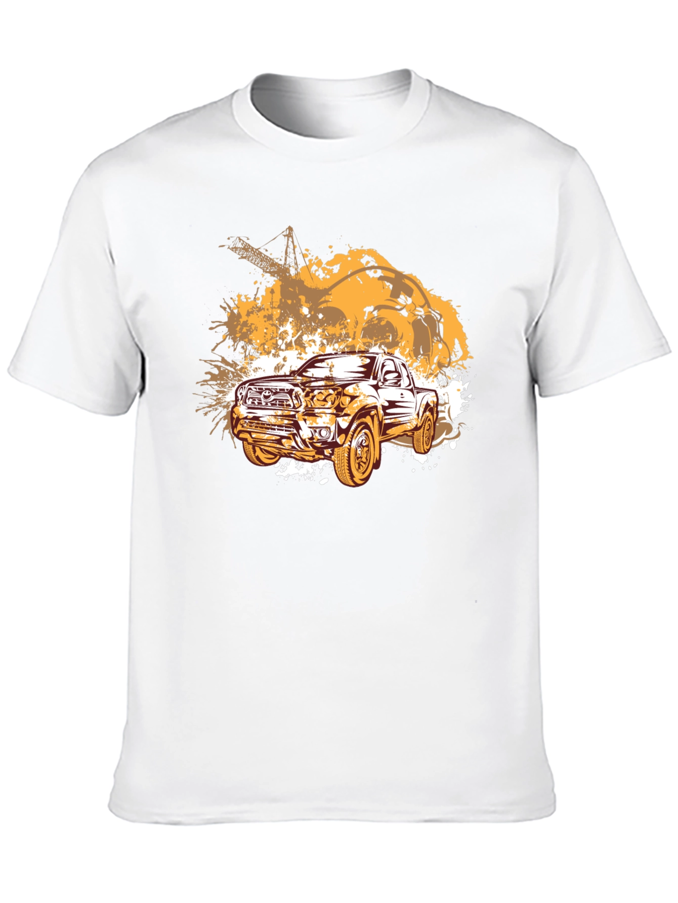 Truck Graphic T-Shirt - Black Cotton Blend Tee