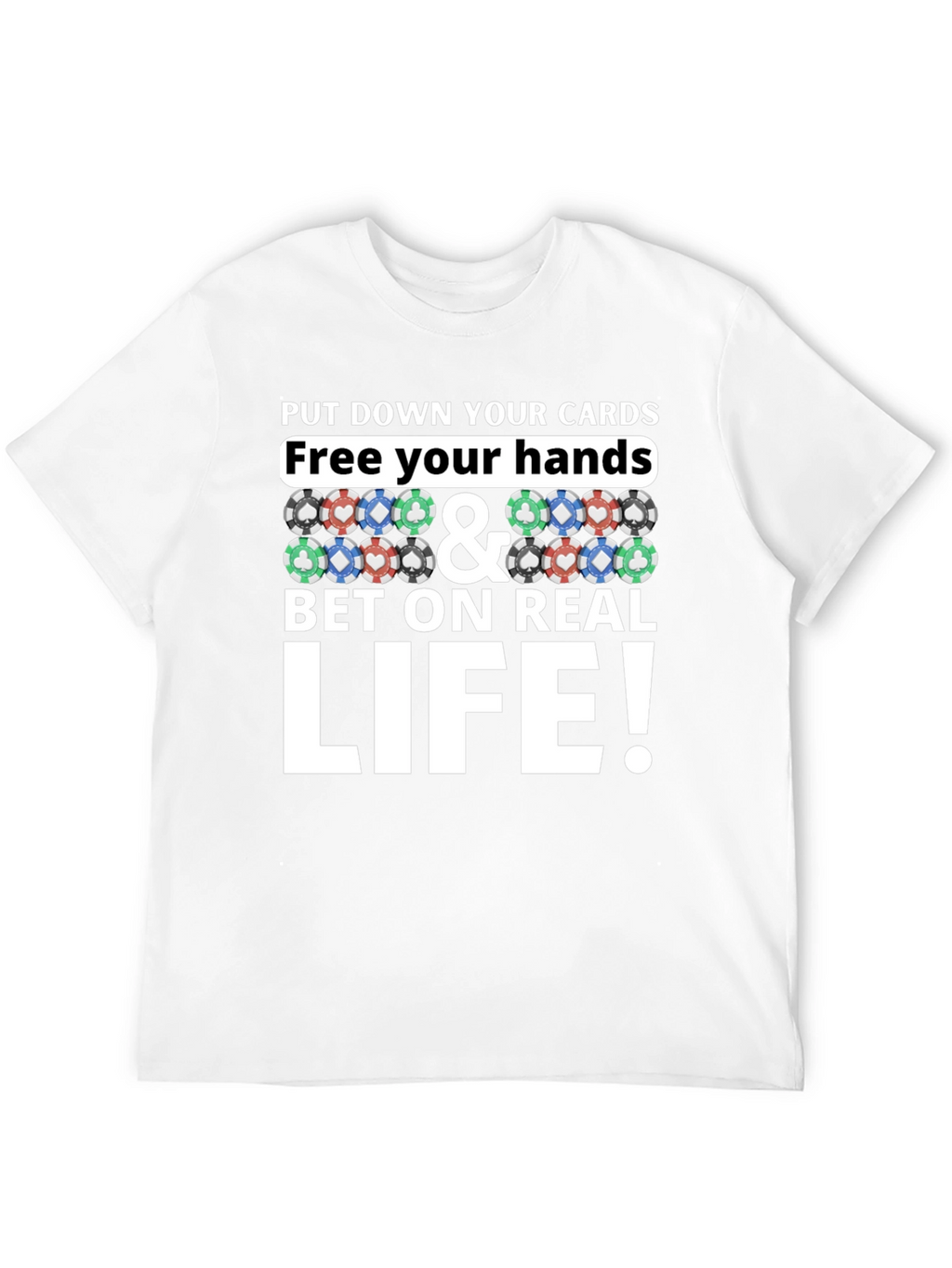 Poker Chip Graphic Tee - Bet on Real Life!