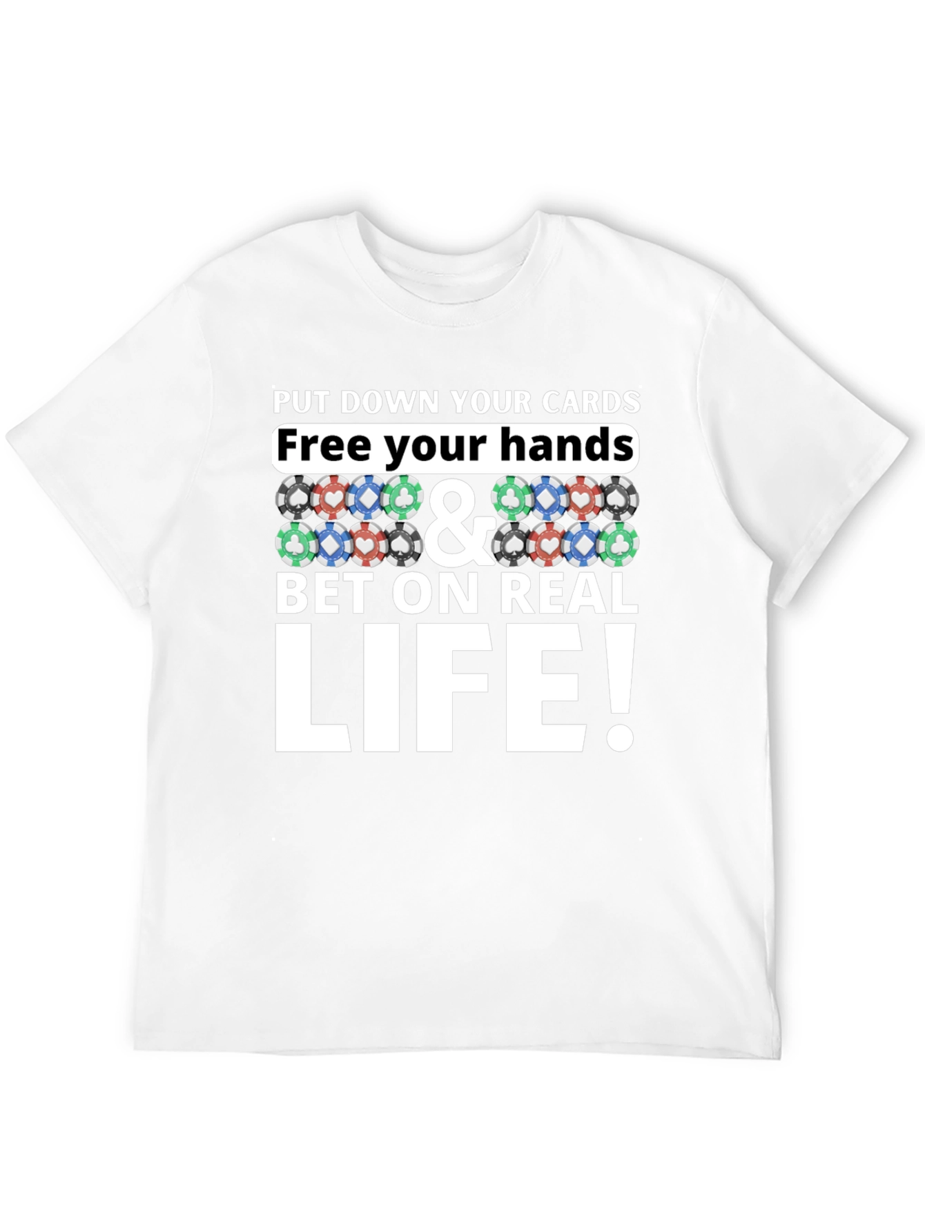 Poker Chip Graphic Tee - Bet on Real Life!