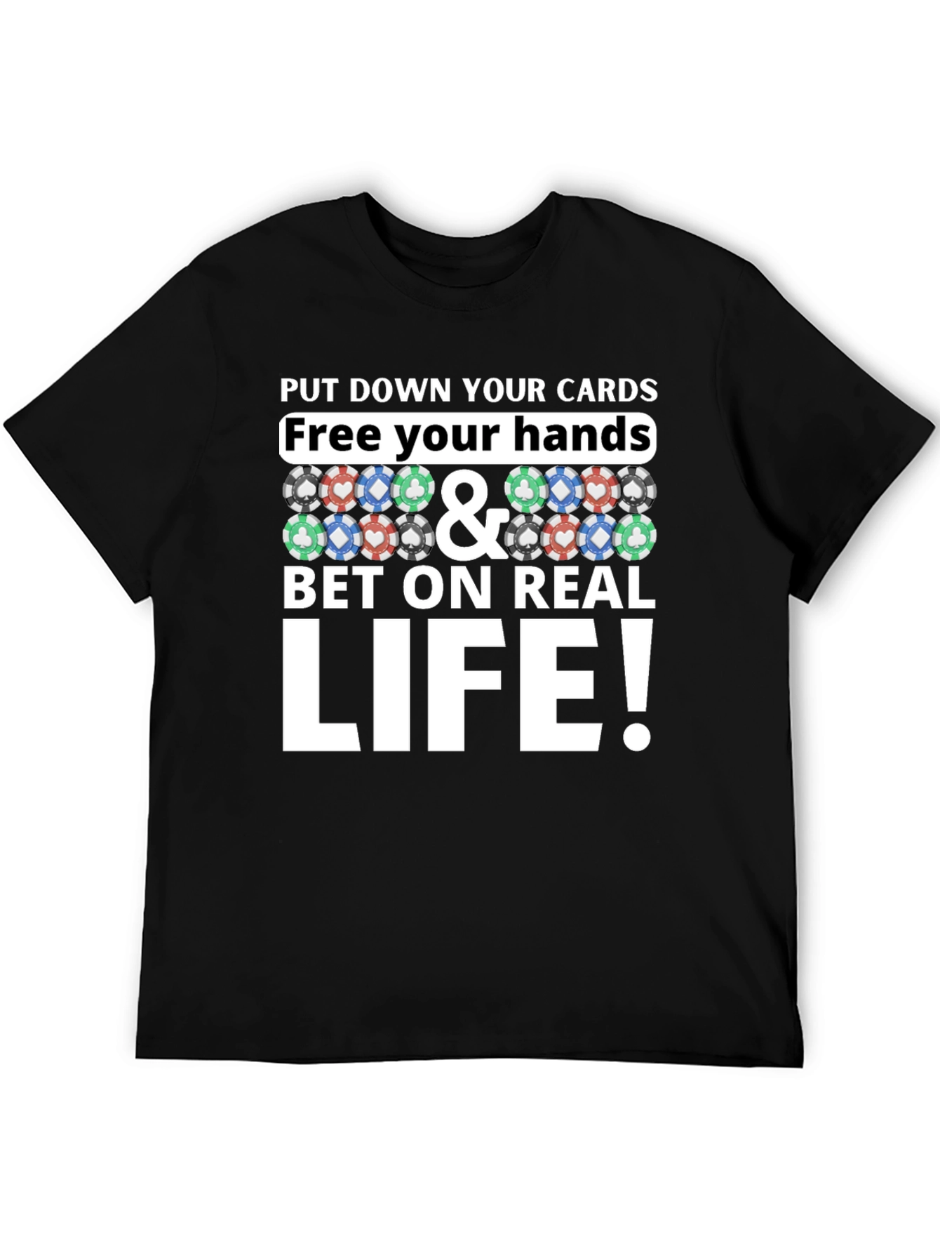 Poker Chip Graphic Tee - Bet on Real Life!
