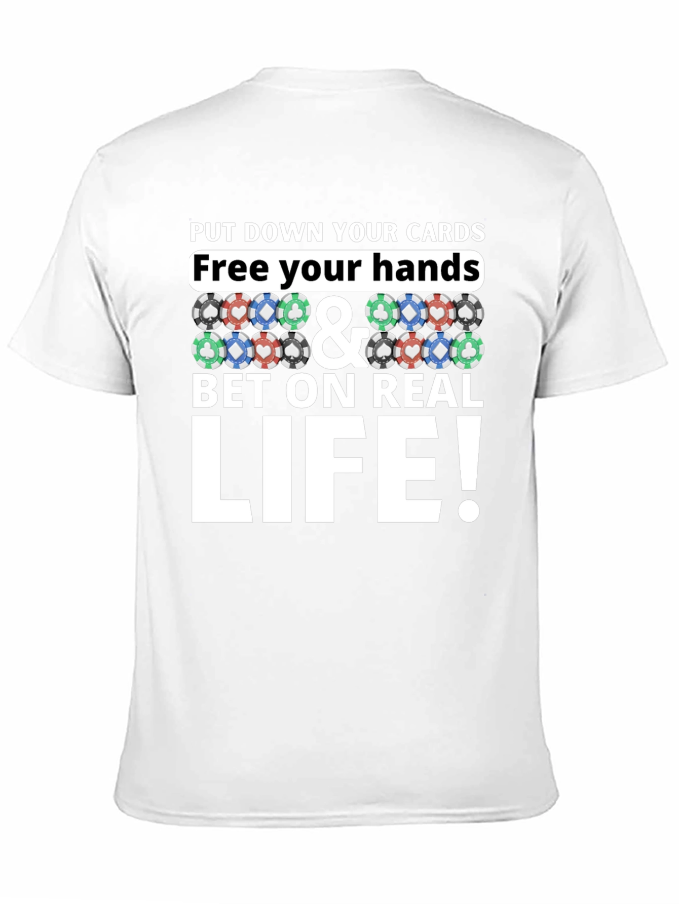 Poker Chip Graphic Tee - Bet on Real Life!