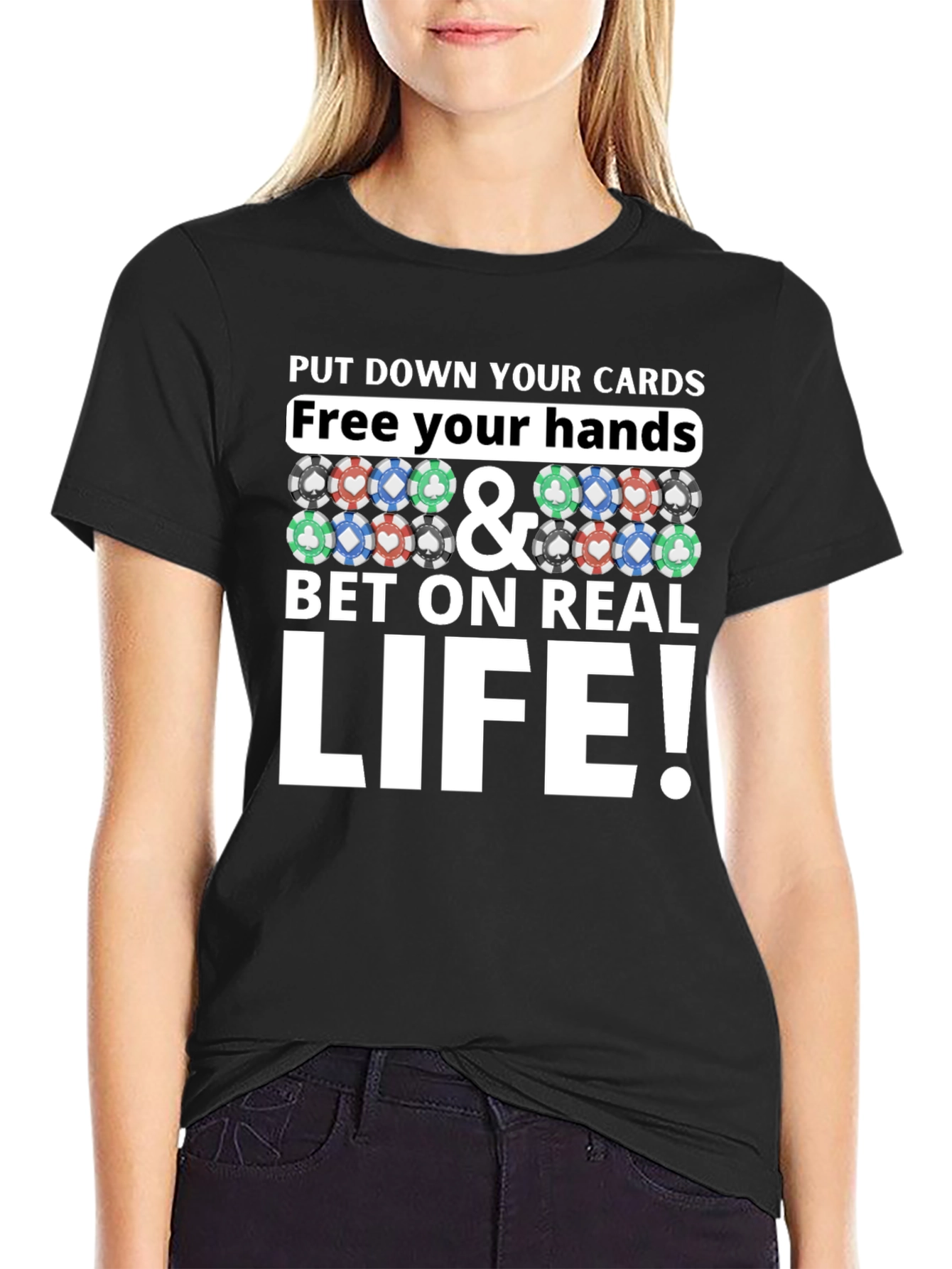 Poker Chip Graphic Tee - Bet on Real Life!