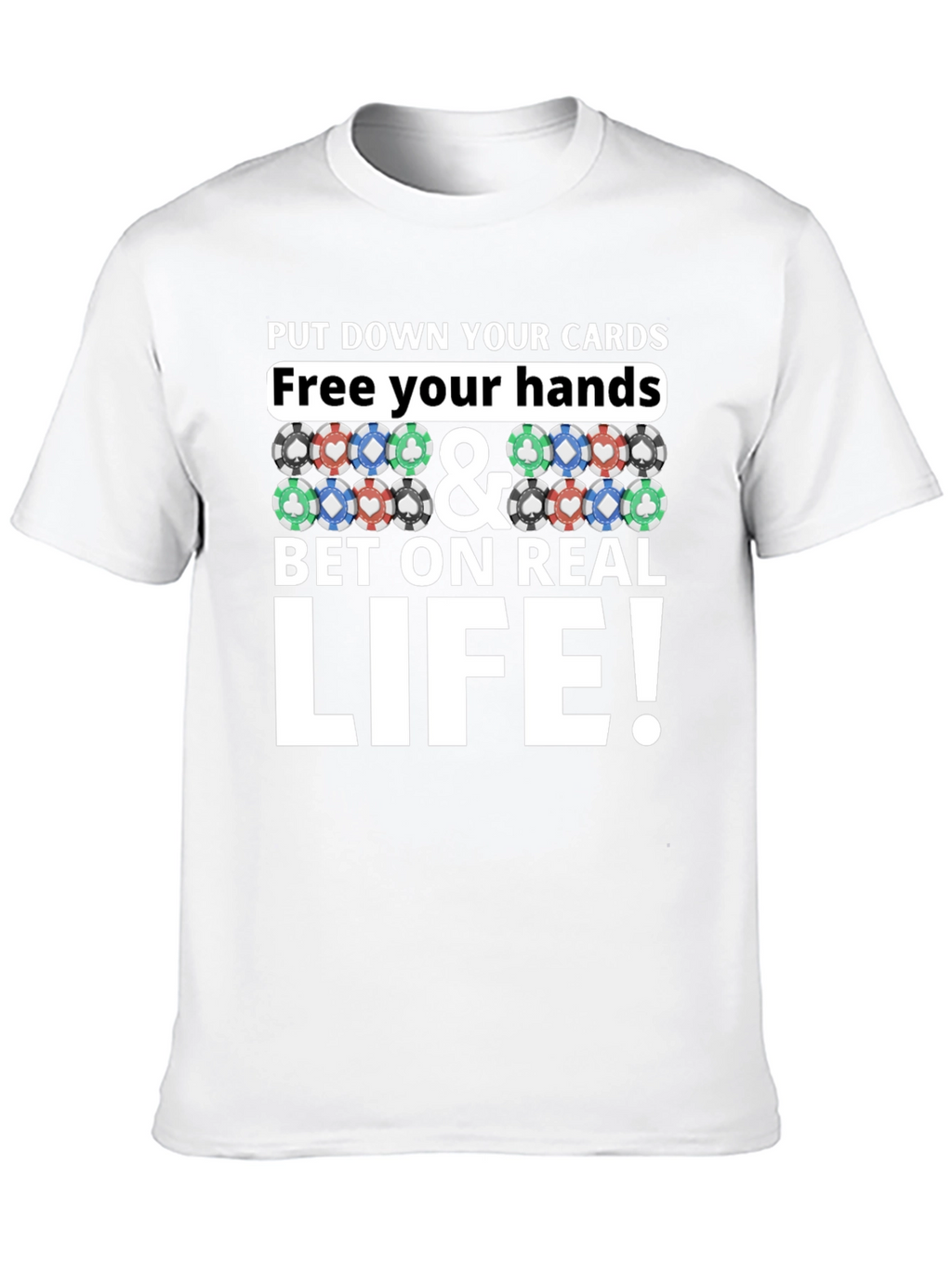 Poker Chip Graphic Tee - Bet on Real Life!