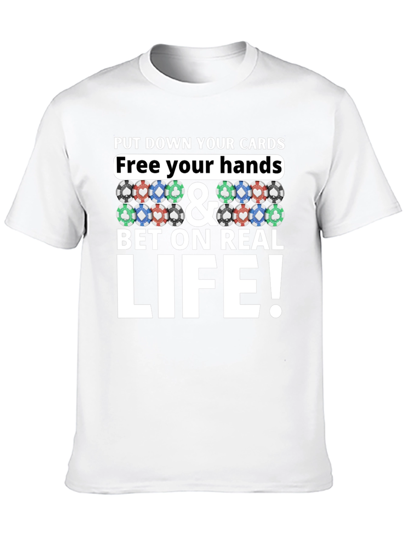 Poker Chip Graphic Tee - Bet on Real Life!