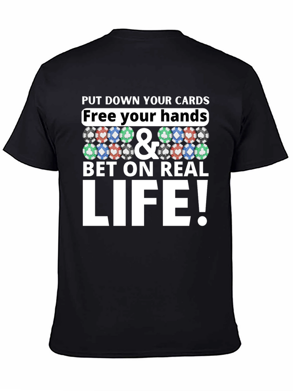 Poker Chip Graphic Tee - Bet on Real Life!