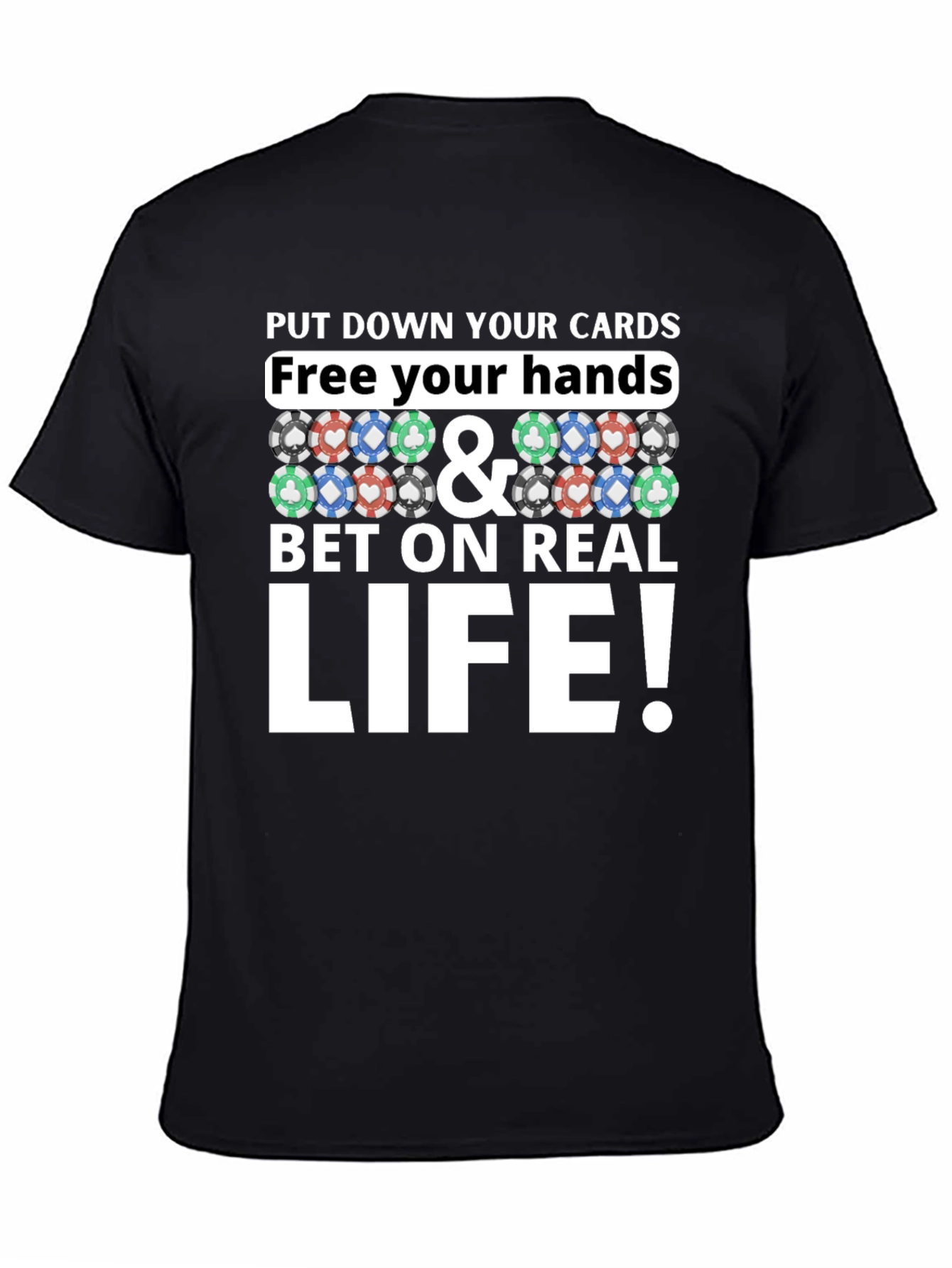 Poker Chip Graphic Tee - Bet on Real Life!