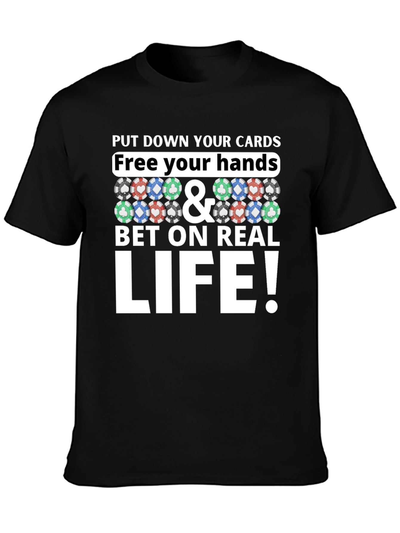 Poker Chip Graphic Tee - Bet on Real Life!