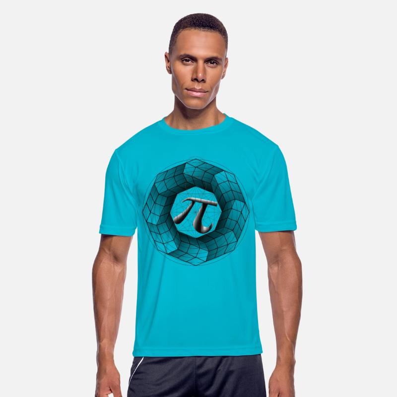 3D Optical Illusion Geometric Pi Symbol π for Math