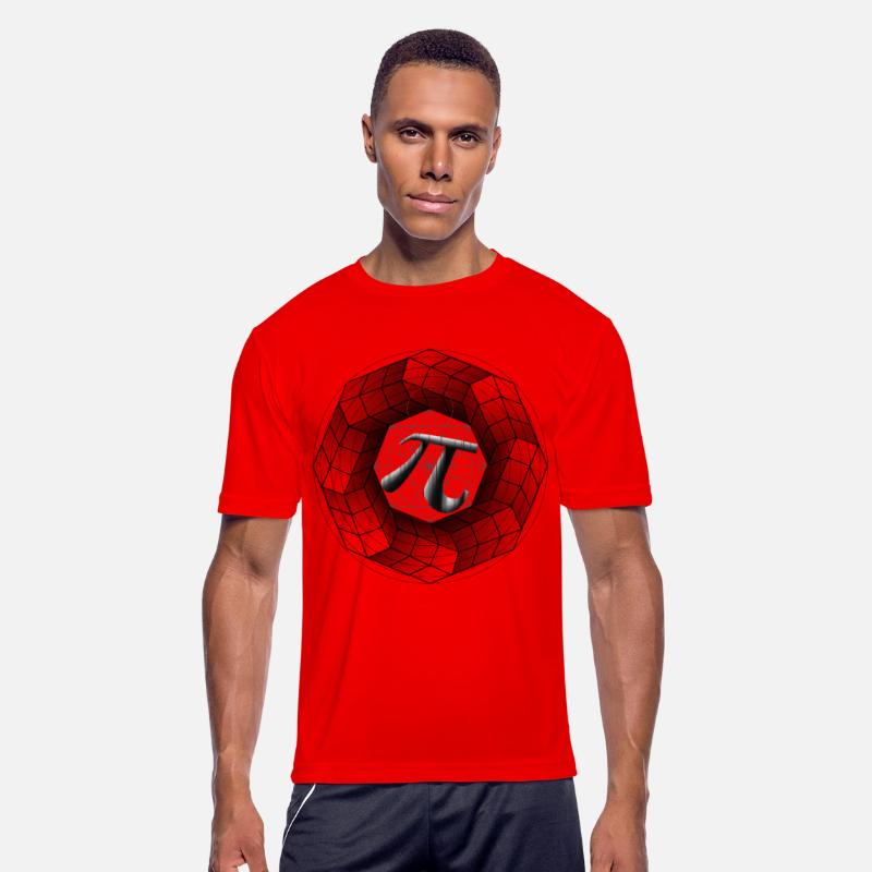 3D Optical Illusion Geometric Pi Symbol π for Math