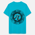 3D Optical Illusion Geometric Pi Symbol π for Math