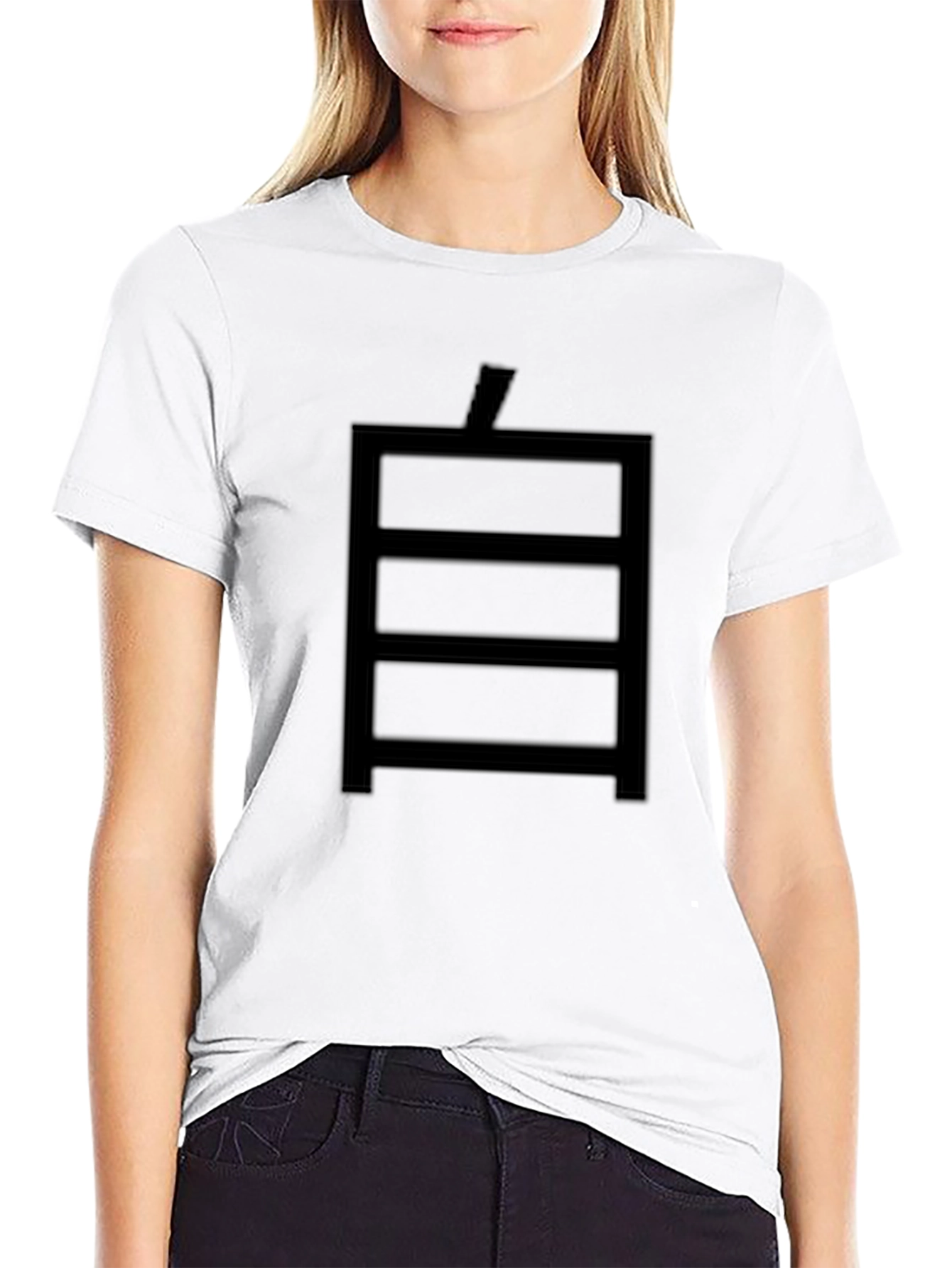 Abstract Graphic Black T-Shirt for Casual Style