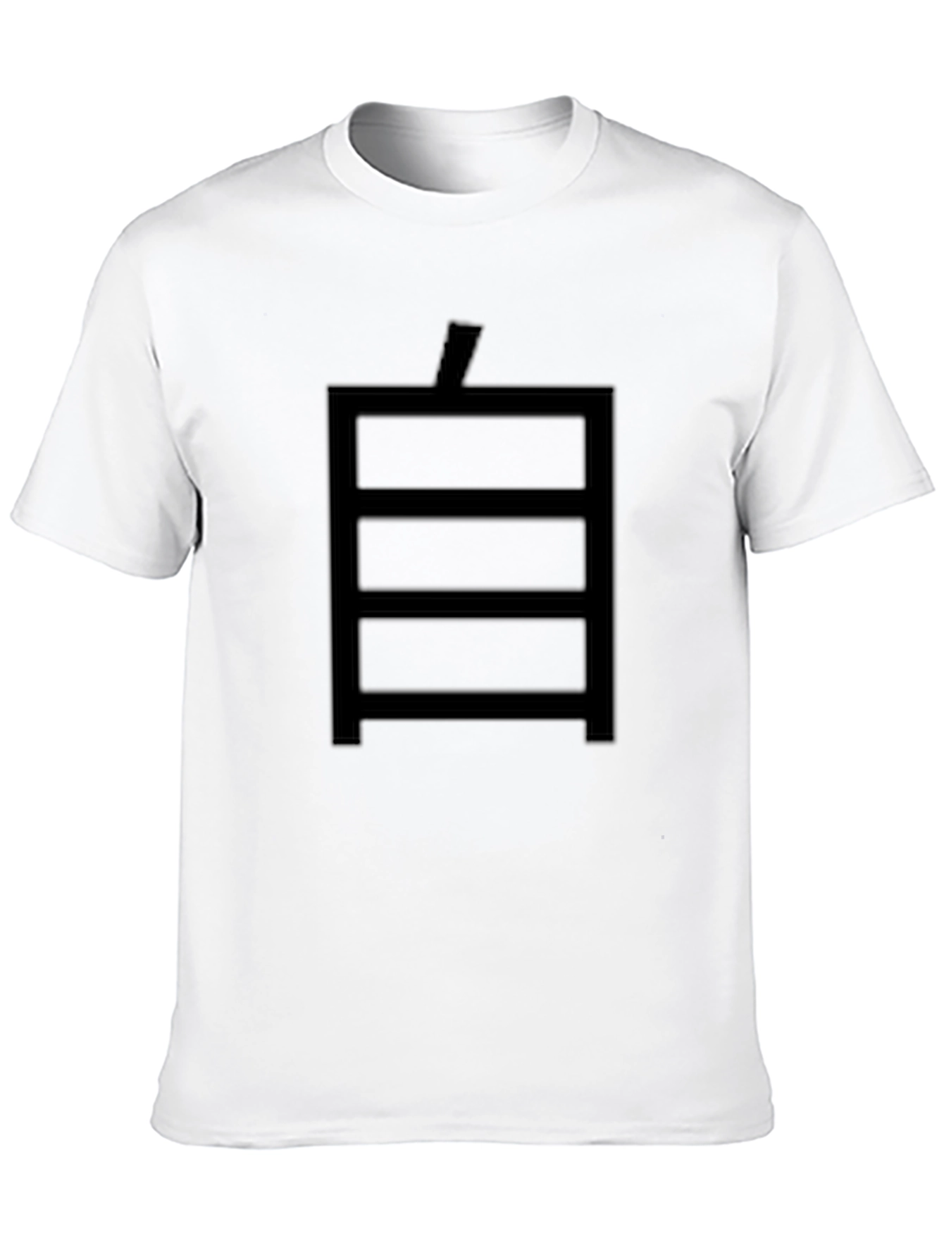 Abstract Graphic Black T-Shirt for Casual Style