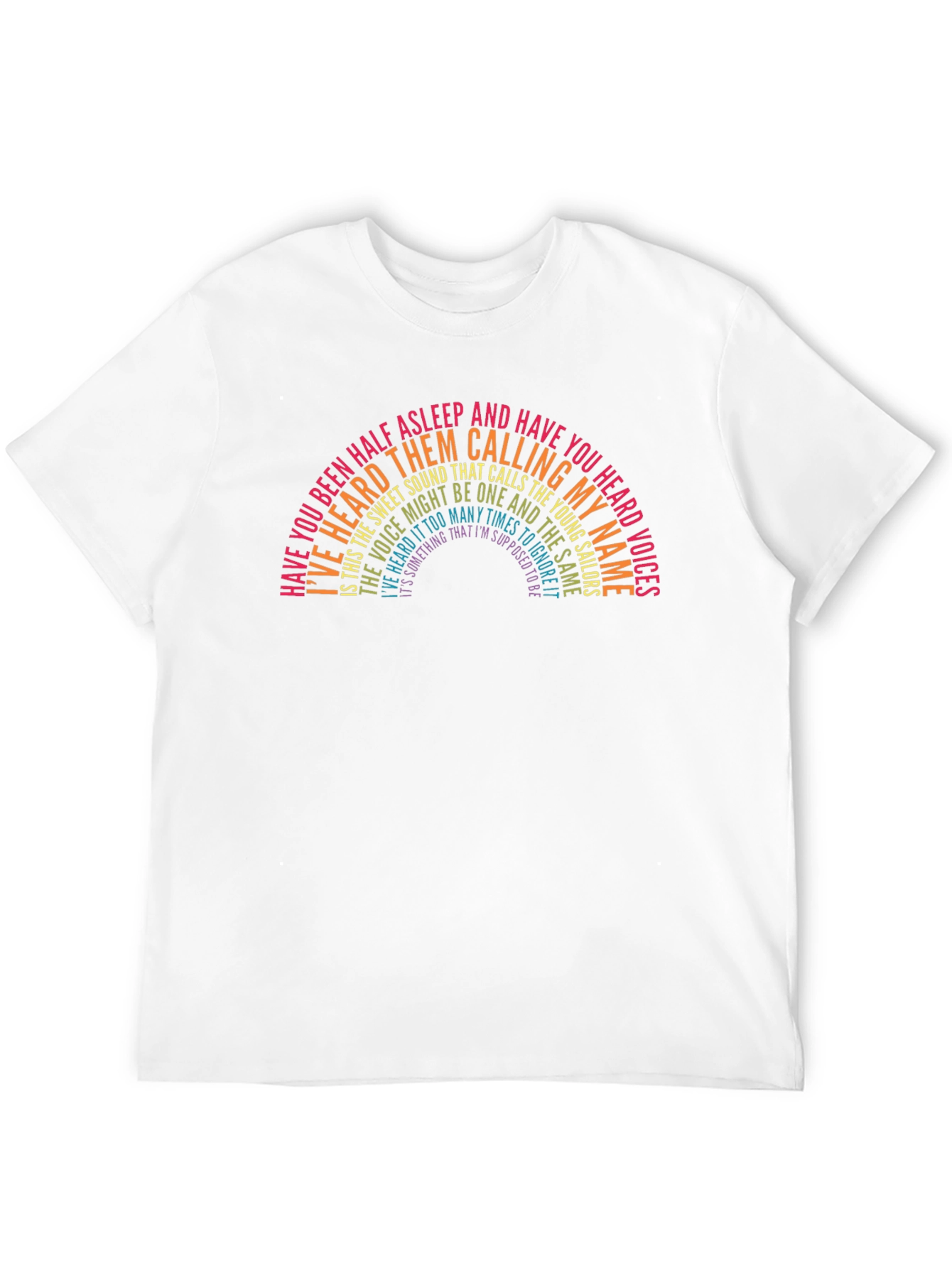 The Killers Lyrics Rainbow Graphic Tee