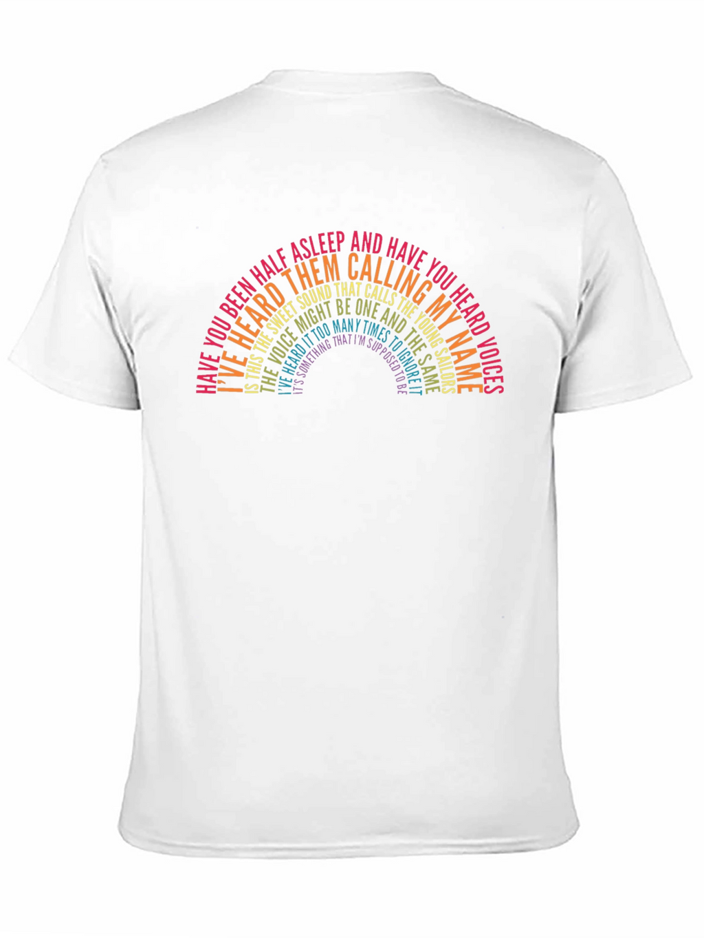 The Killers Lyrics Rainbow Graphic Tee