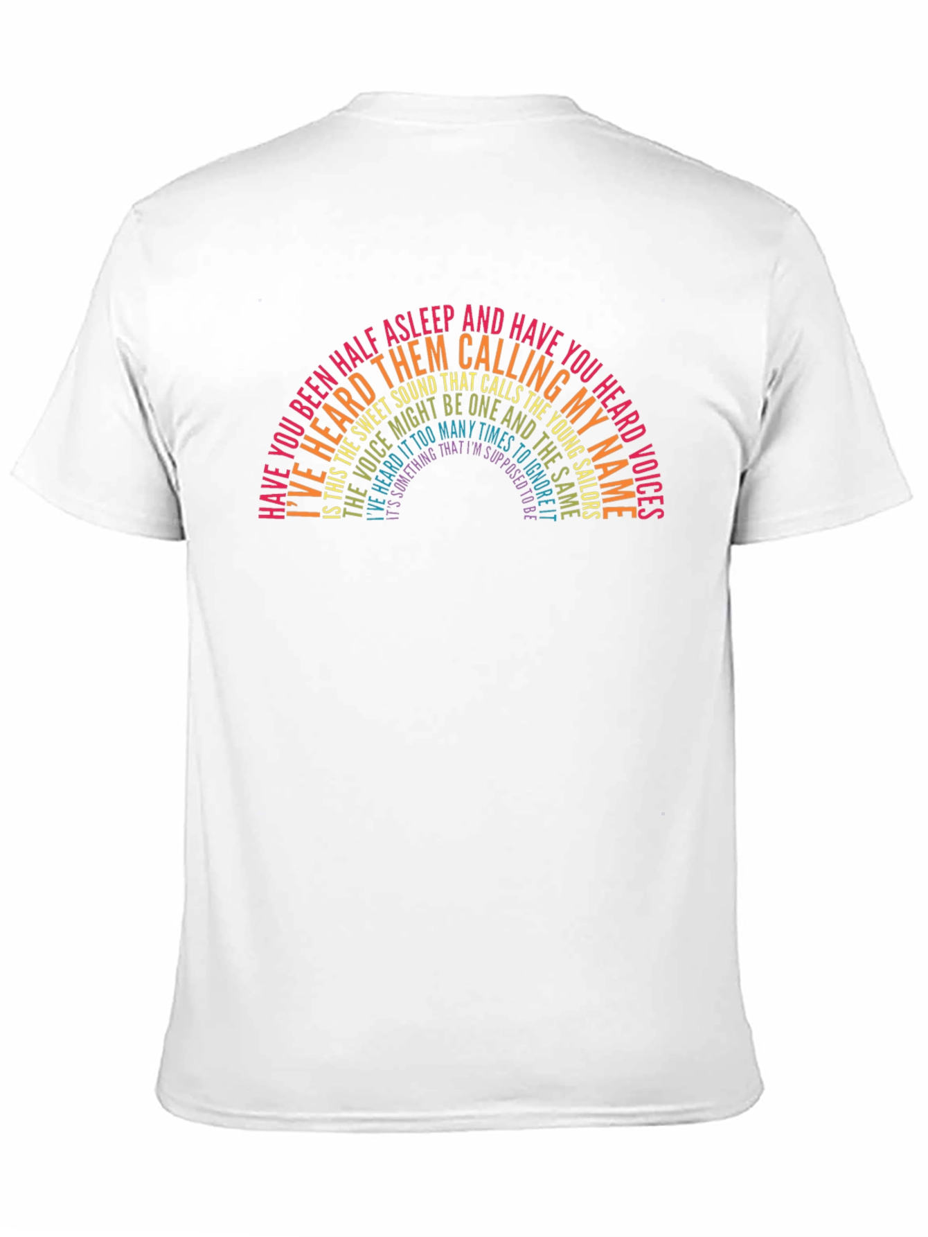 The Killers Lyrics Rainbow Graphic Tee