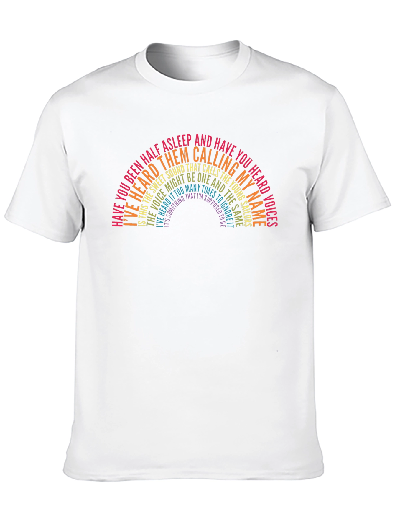 The Killers Lyrics Rainbow Graphic Tee