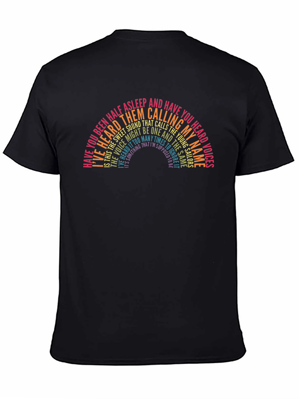 The Killers Lyrics Rainbow Graphic Tee