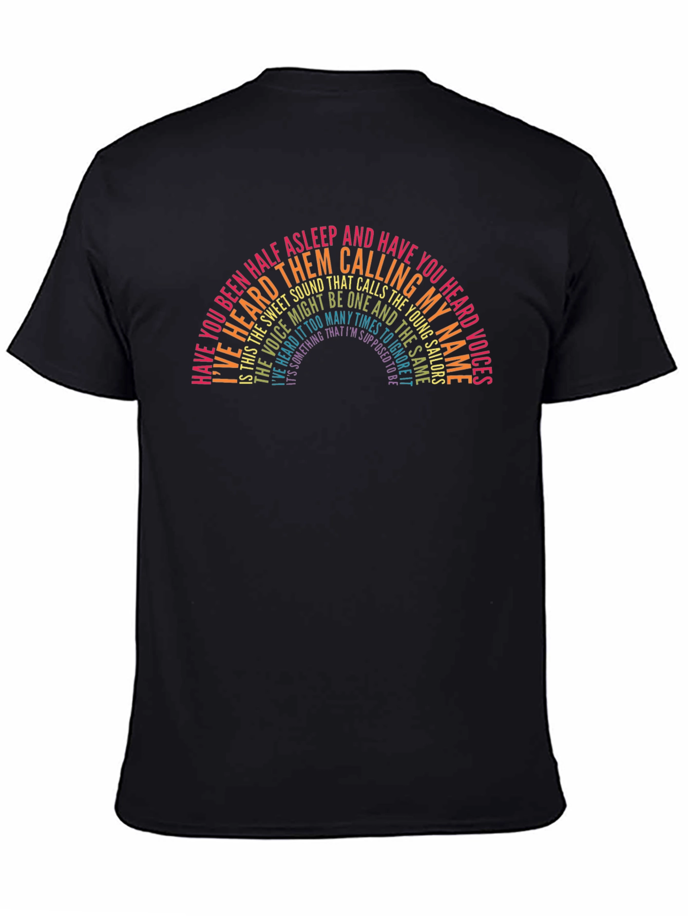 The Killers Lyrics Rainbow Graphic Tee