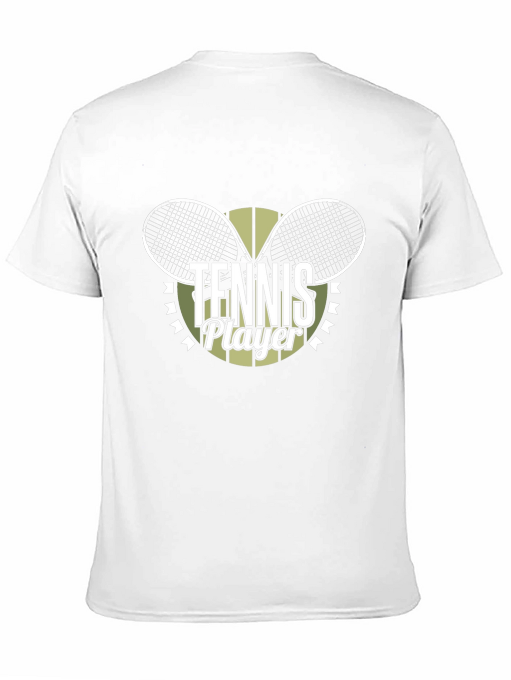 Tennis Player Graphic Tee - Sporty Black T-Shirt