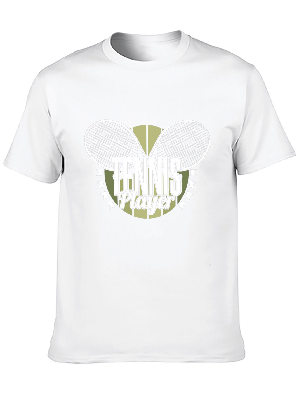 Tennis Player Graphic Tee - Sporty Black T-Shirt