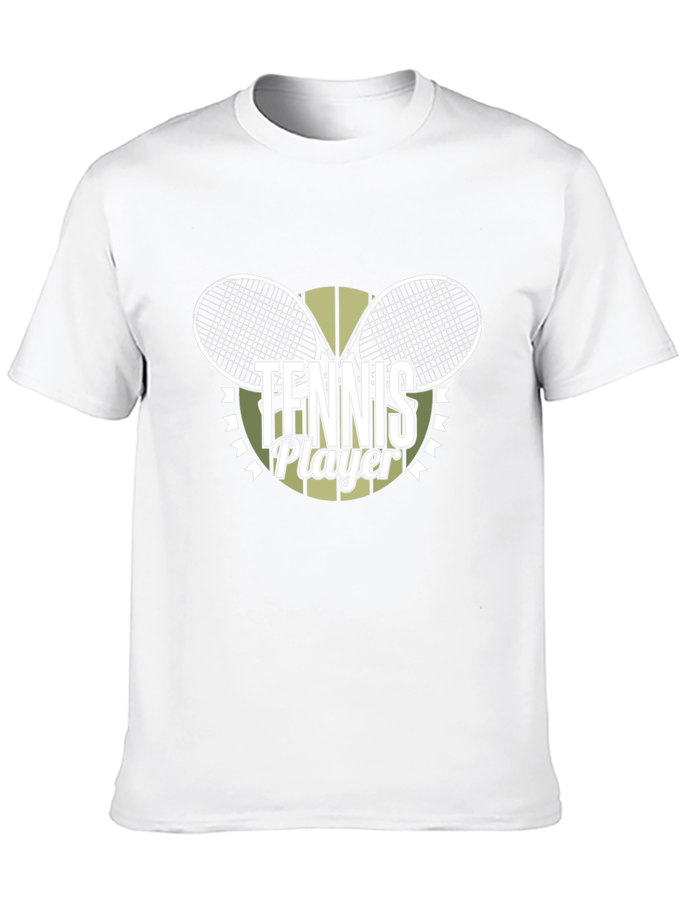 Tennis Player Graphic Tee - Sporty Black T-Shirt