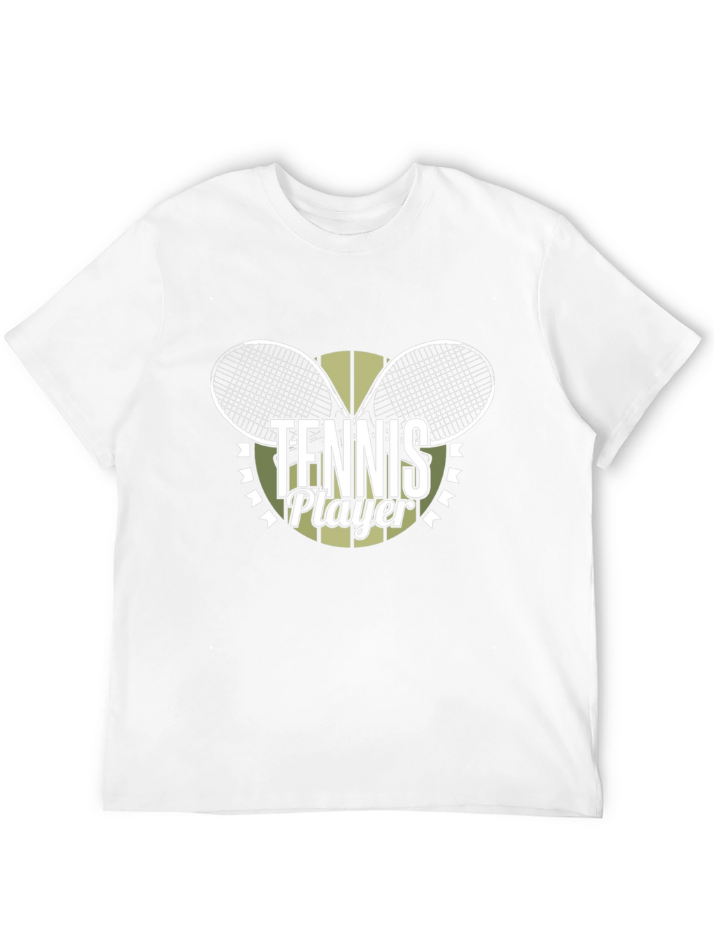 Tennis Player Graphic Tee - Sporty Black T-Shirt