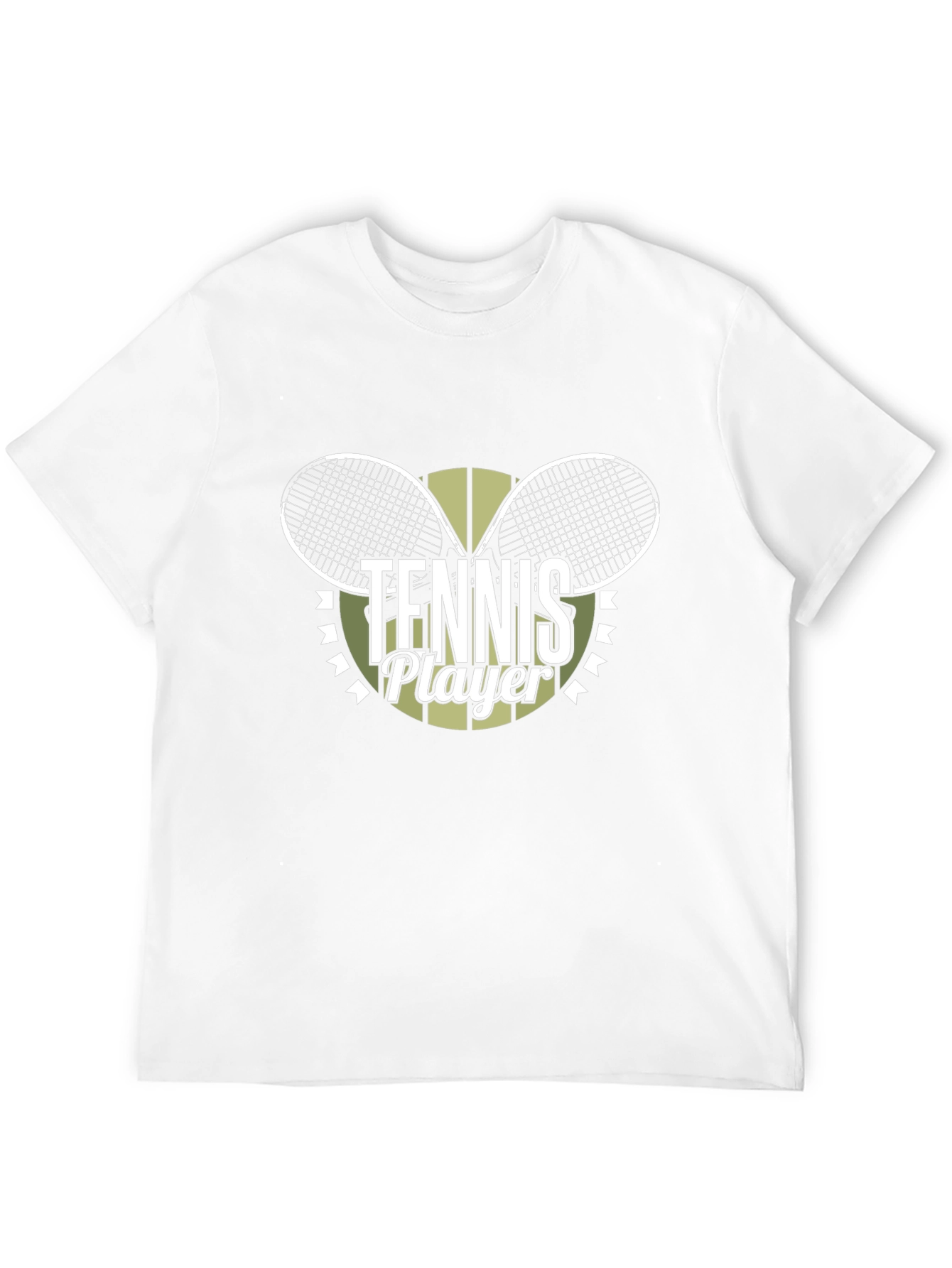 Tennis Player Graphic Tee - Sporty Black T-Shirt