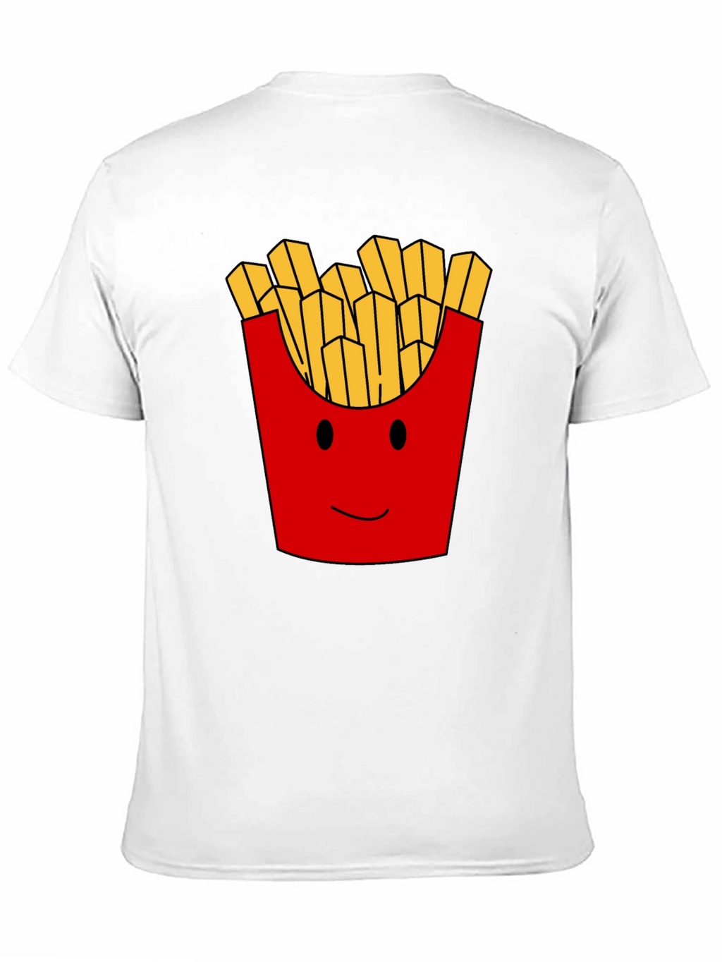 Funny French Fries Graphic Print Mens T-Shirt