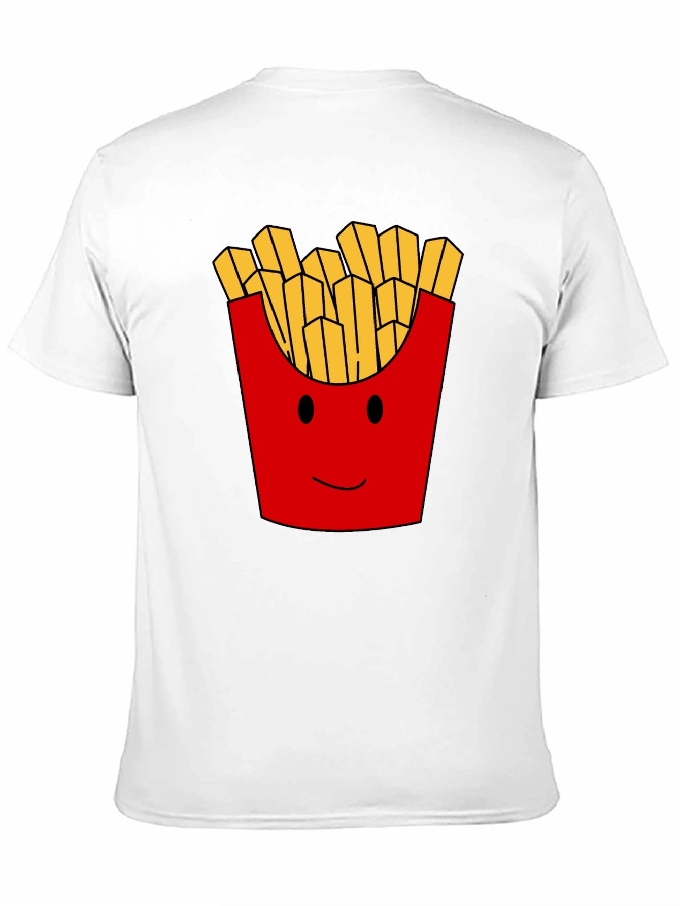 Funny French Fries Graphic Print Mens T-Shirt