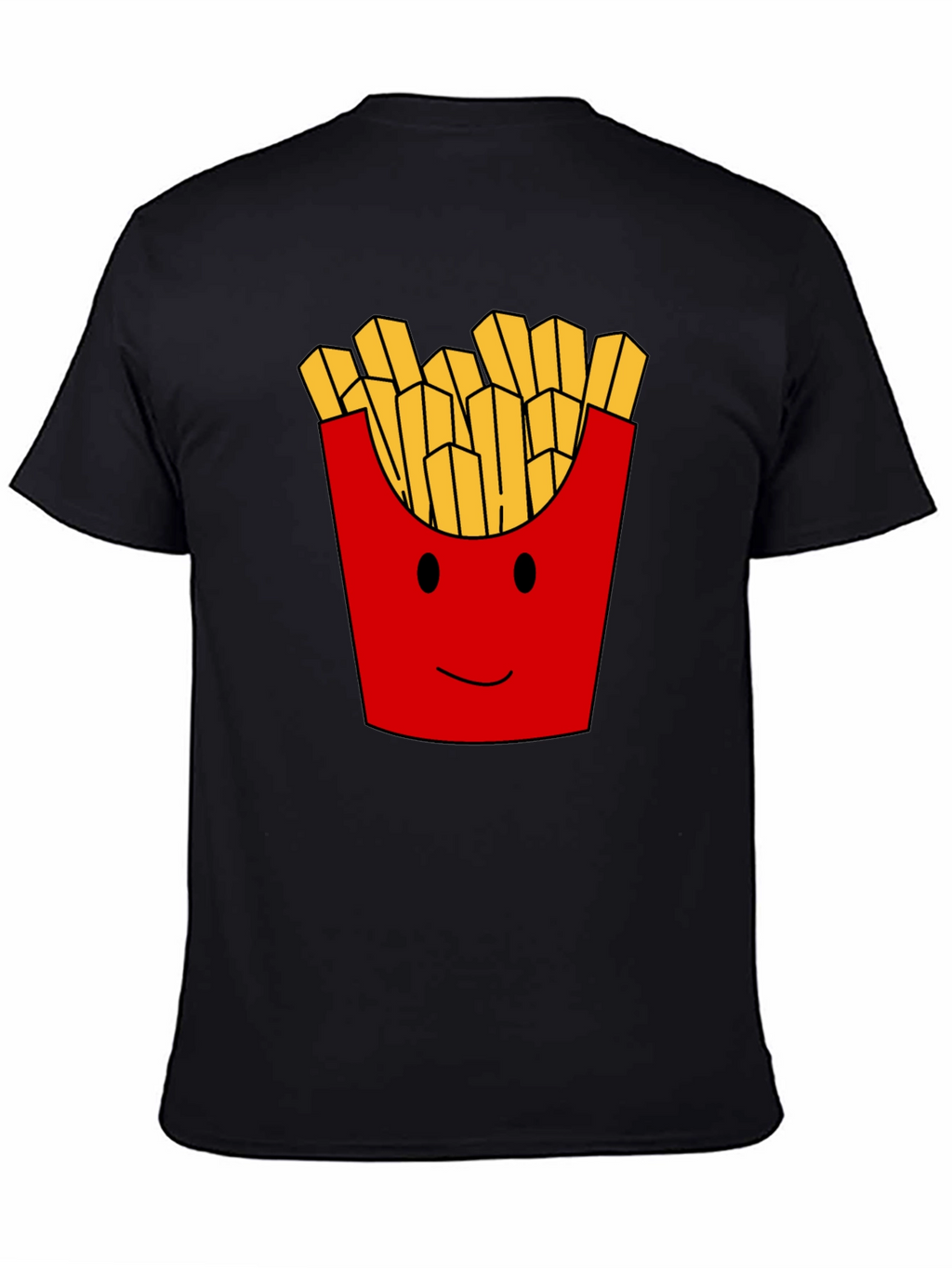 Funny French Fries Graphic Print Mens T-Shirt