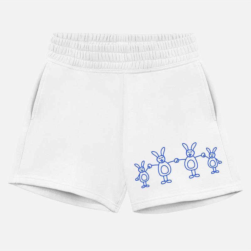 4 Rabbits Family Children Parents Four Siblings