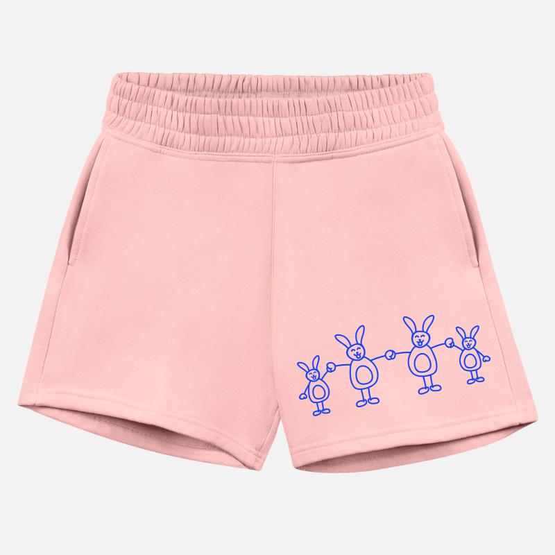 4 Rabbits Family Children Parents Four Siblings