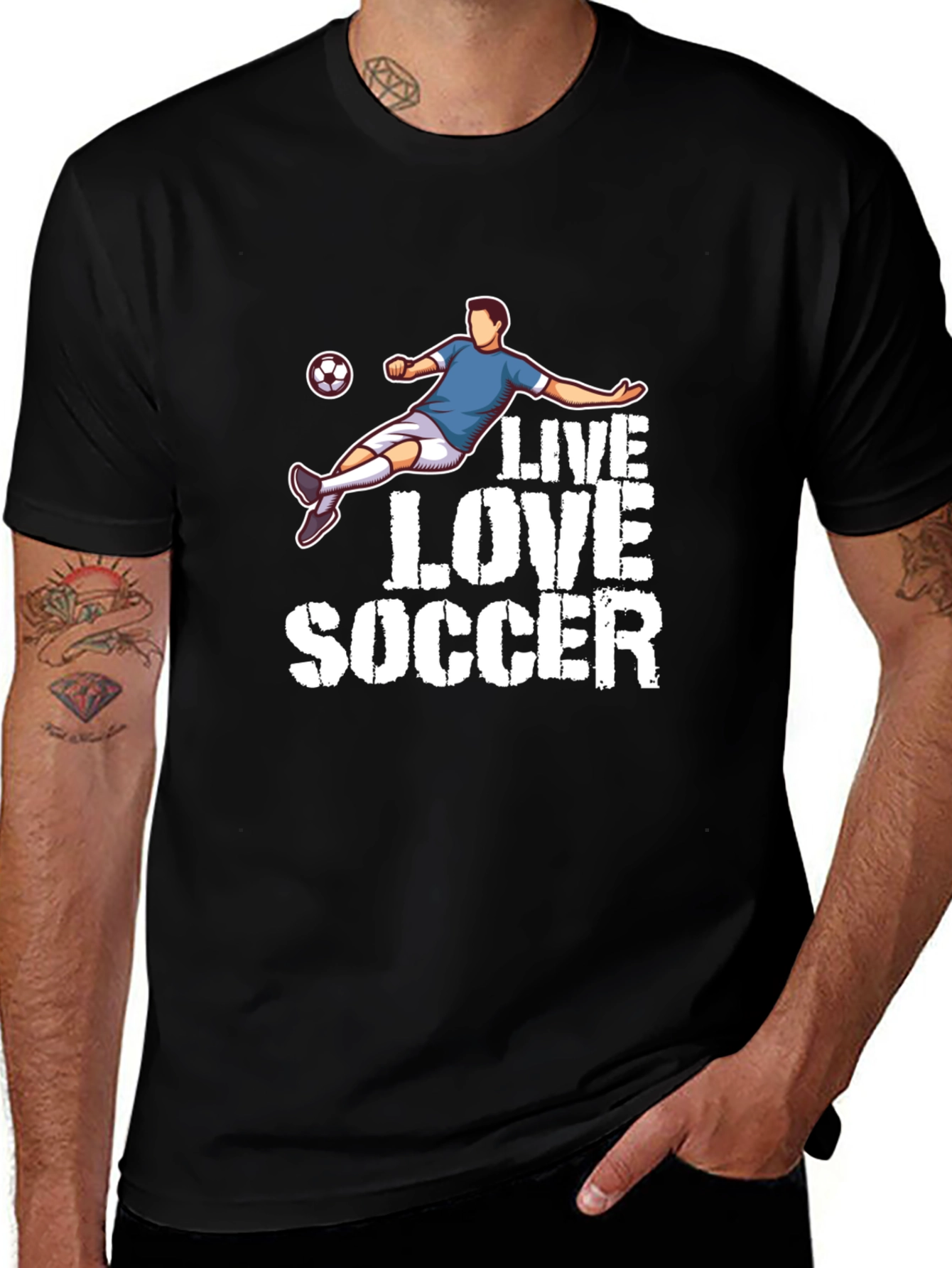 Live Love Soccer Graphic T-Shirt