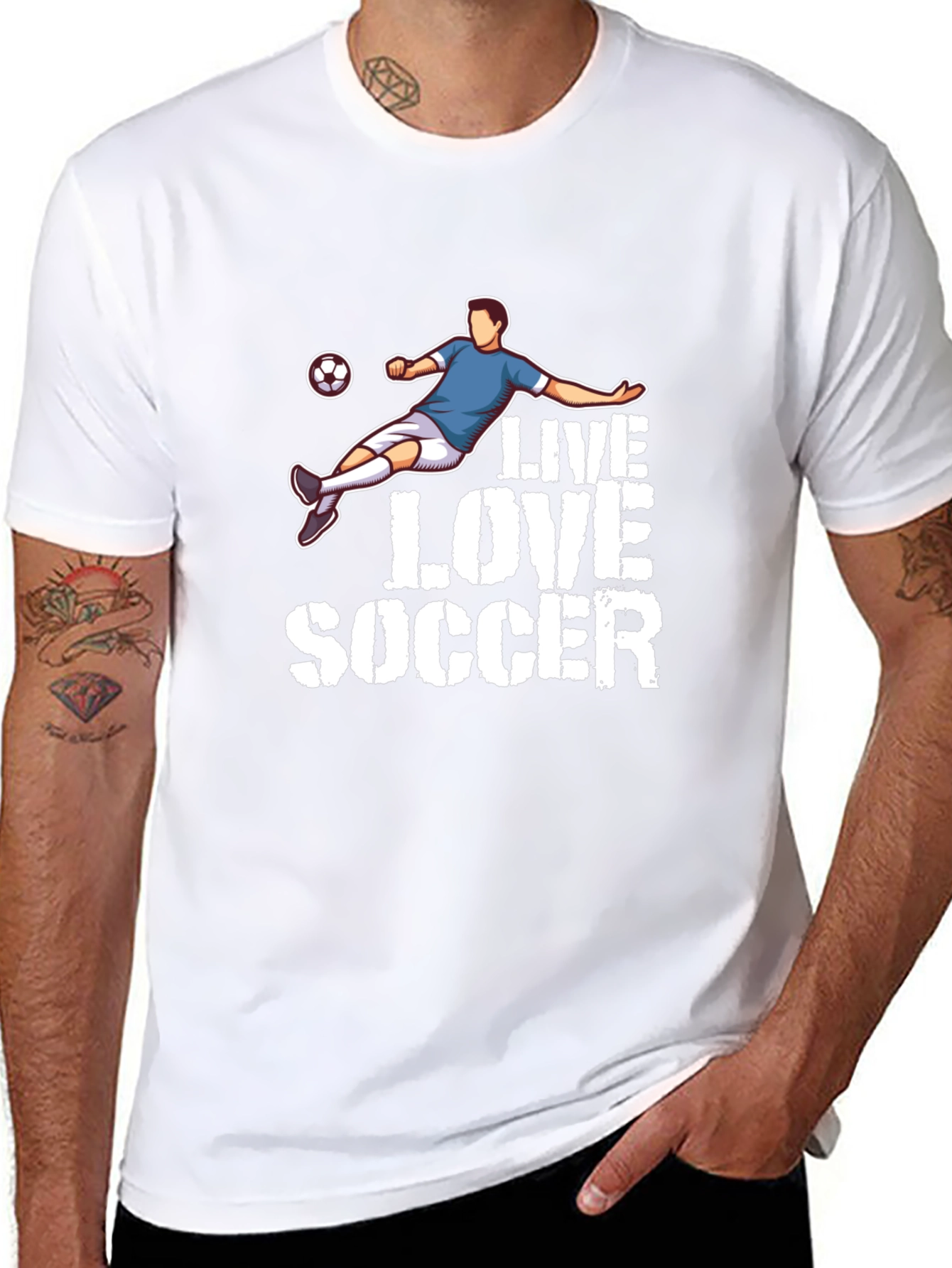 Live Love Soccer Graphic T-Shirt
