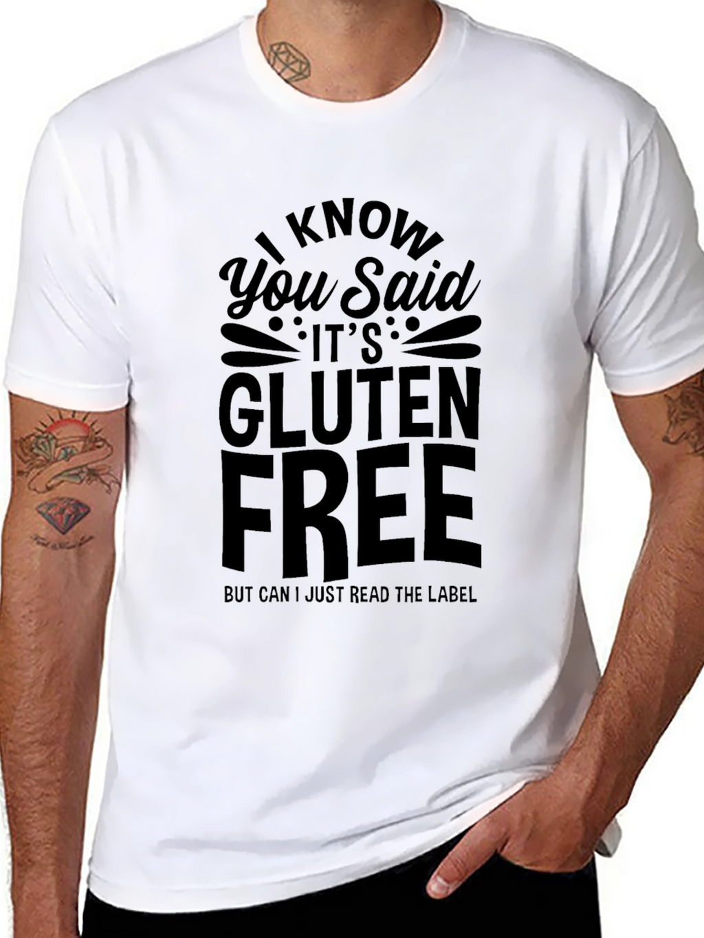 Gluten Free Label T-Shirt - Unisex