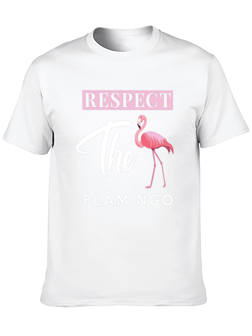 Respect the Flamingo Graphic Tee - Black