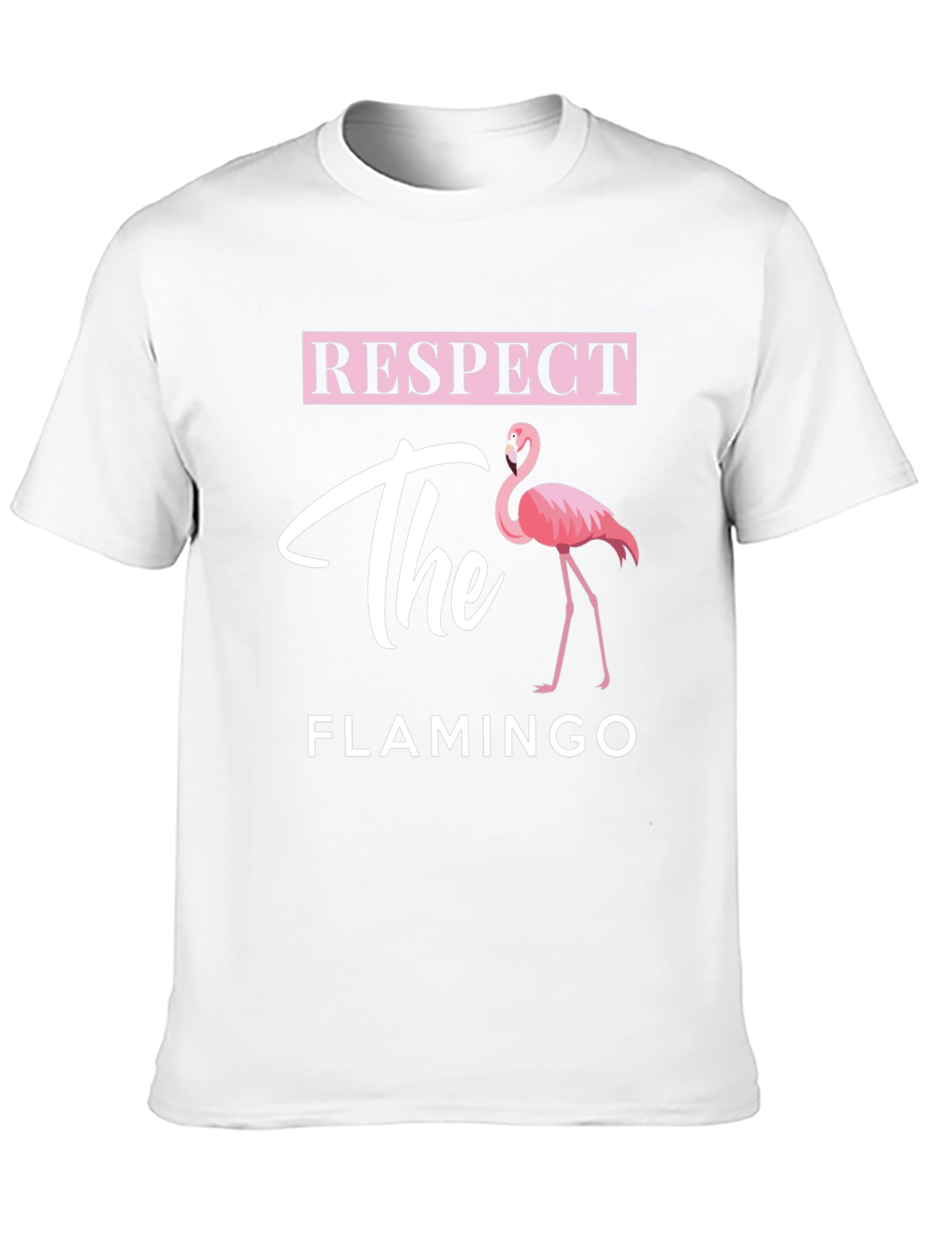 Respect the Flamingo Graphic Tee - Black