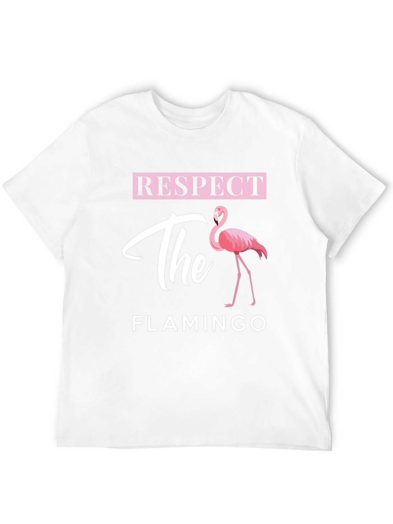Respect the Flamingo Graphic Tee - Black