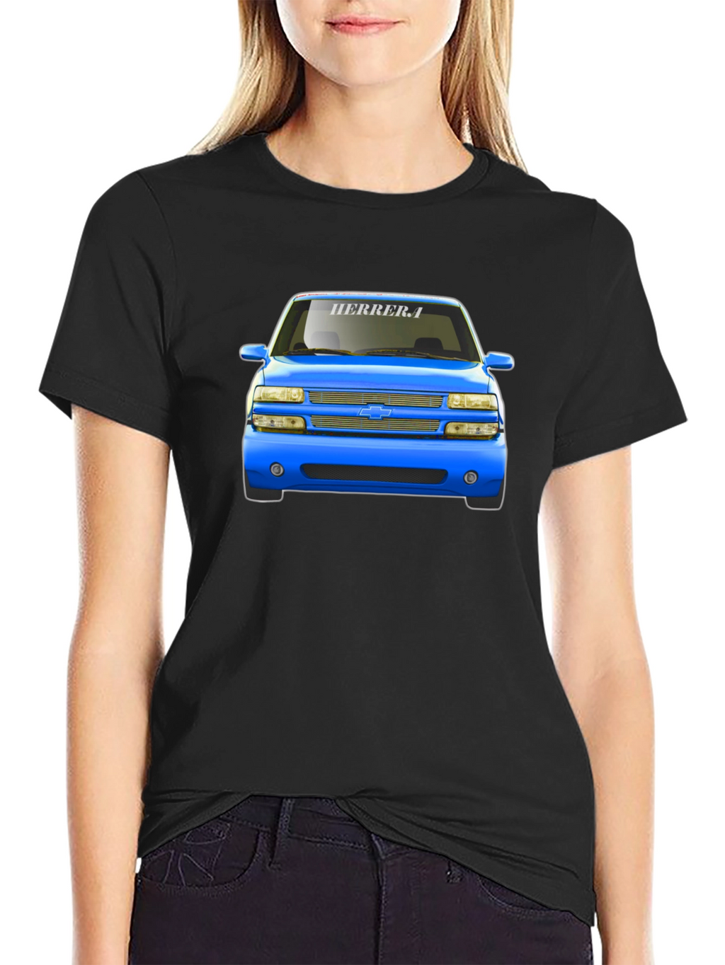 Blue Chevy Truck T-Shirt - Automotive Graphic Tee
