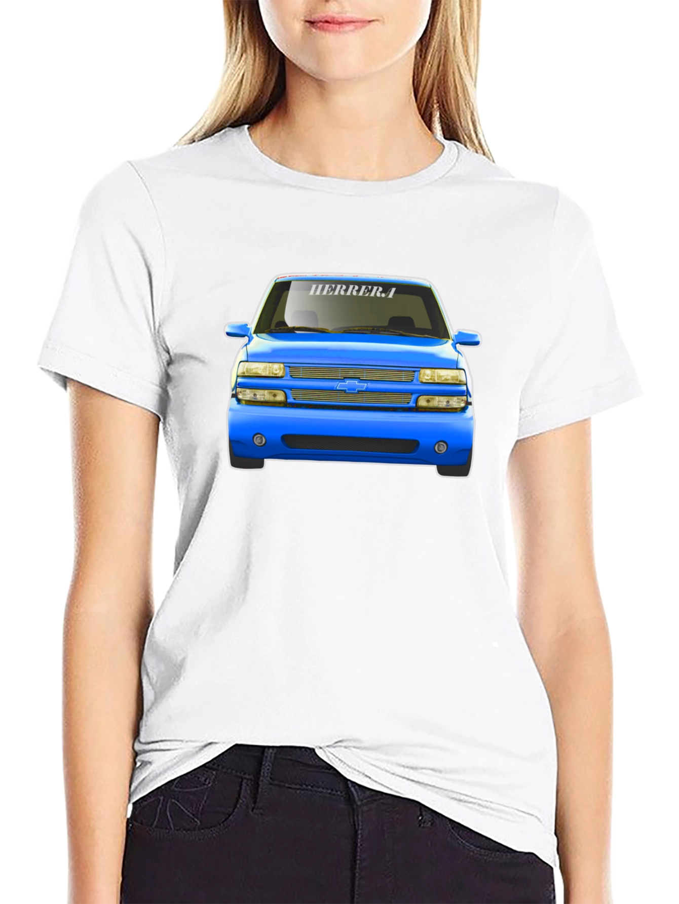 Blue Chevy Truck T-Shirt - Automotive Graphic Tee