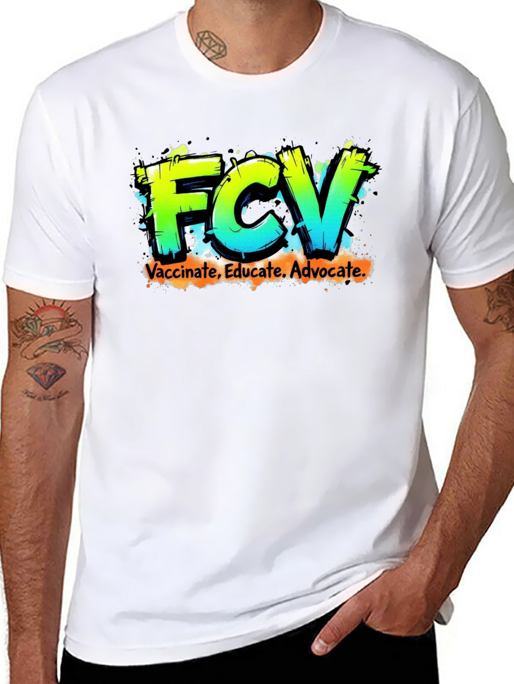 FCV Vaccinate Educate Advocate Graphic Tee