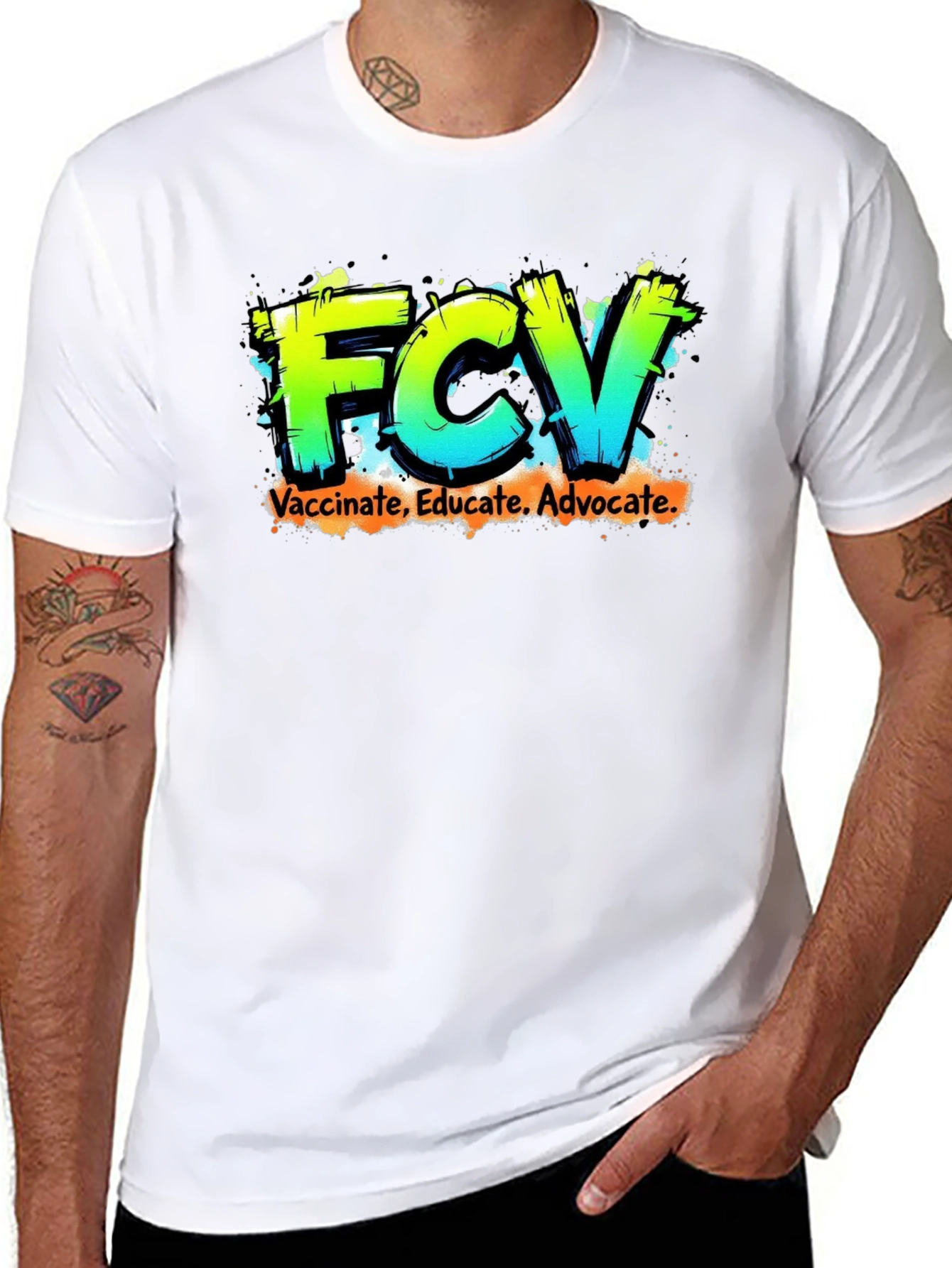 FCV Vaccinate Educate Advocate Graphic Tee
