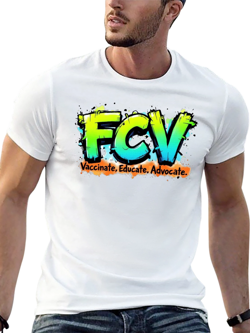 FCV Vaccinate Educate Advocate Graphic Tee