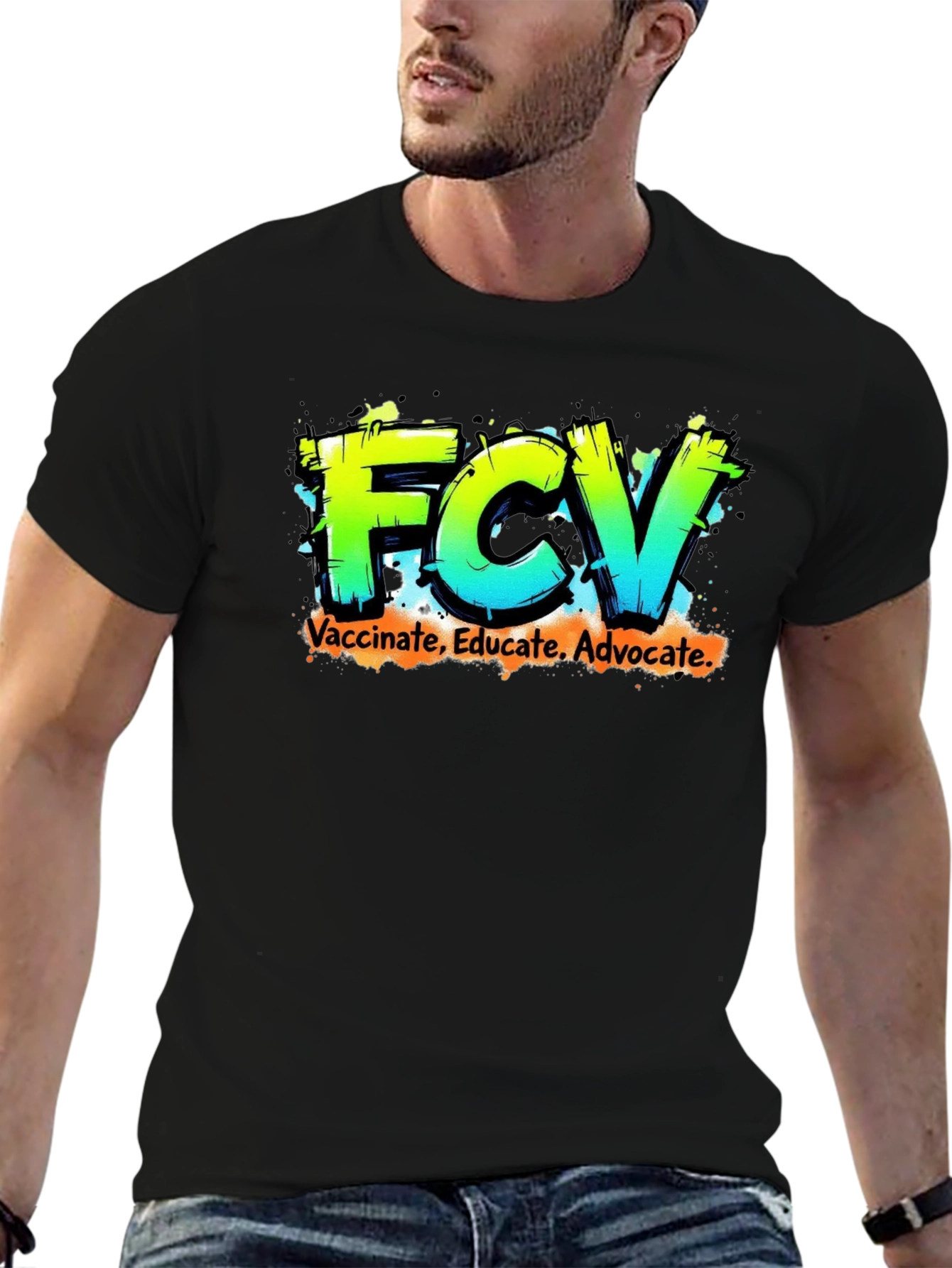 FCV Vaccinate Educate Advocate Graphic Tee