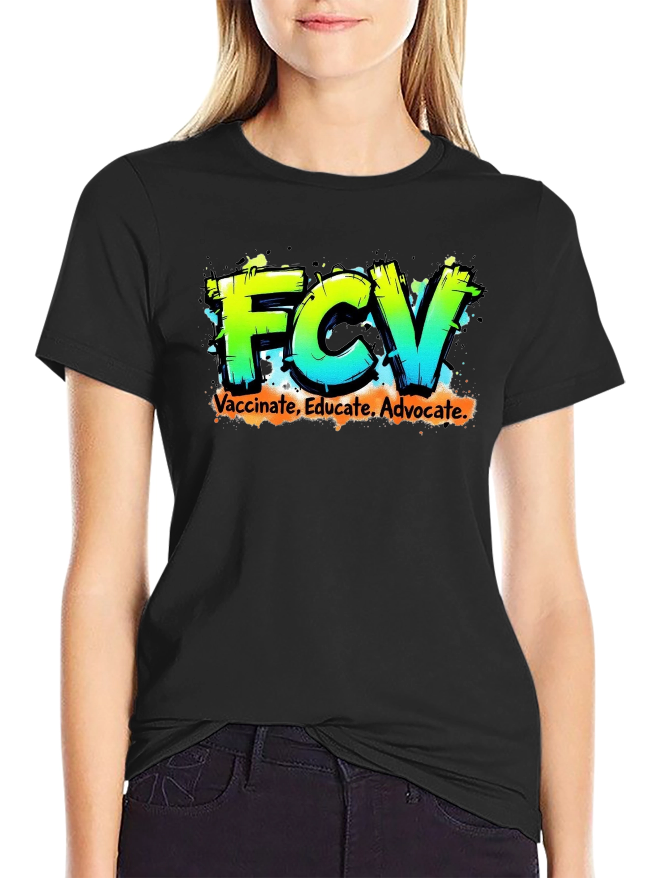 FCV Vaccinate Educate Advocate Graphic Tee