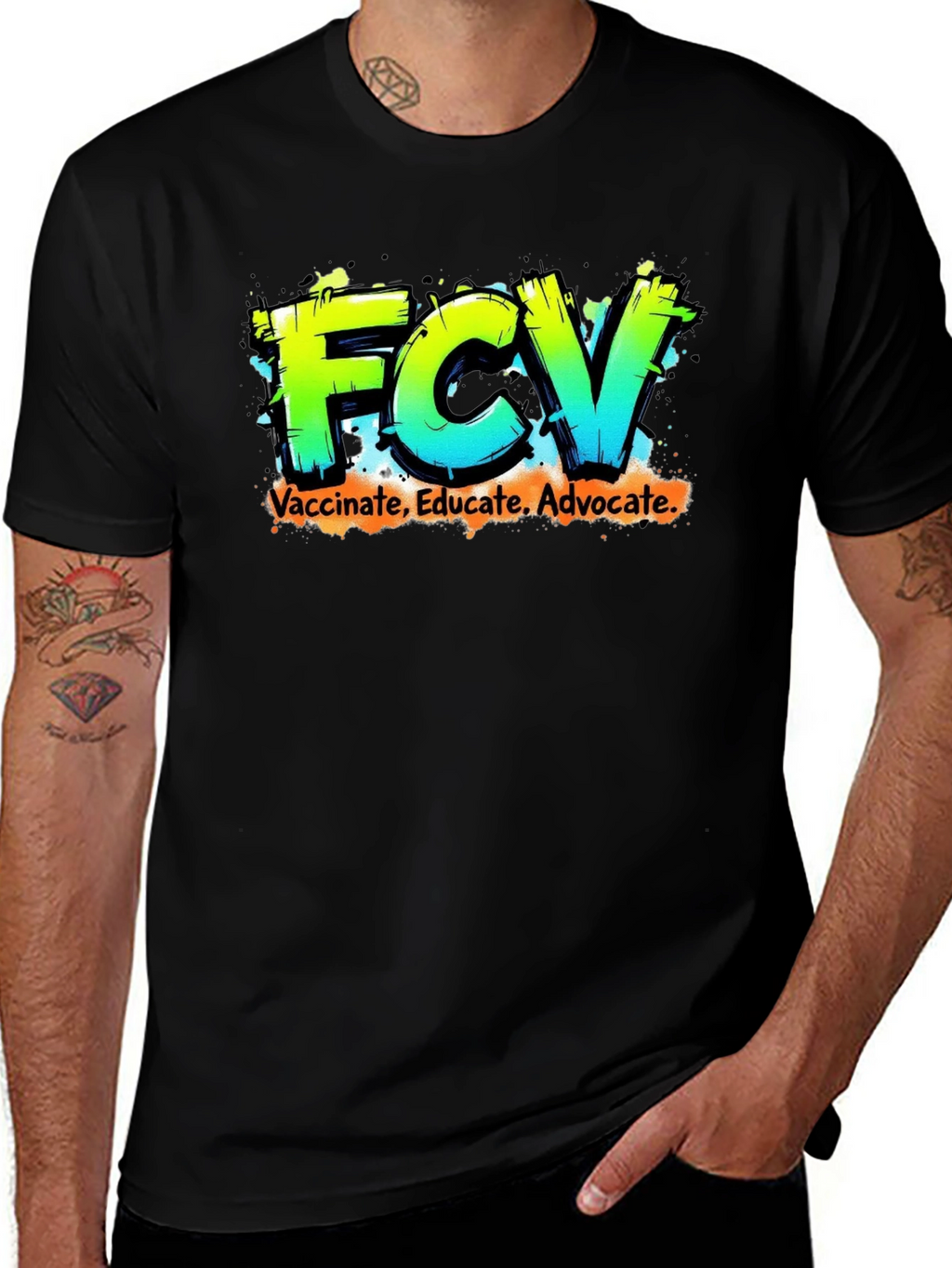 FCV Vaccinate Educate Advocate Graphic Tee