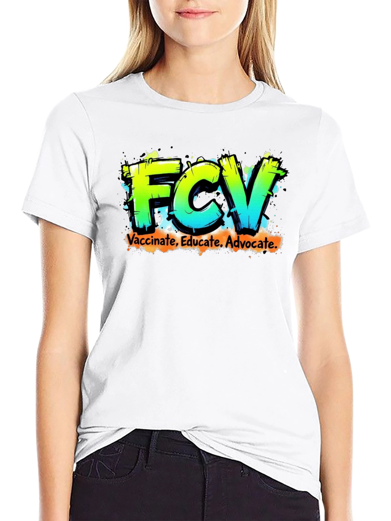 FCV Vaccinate Educate Advocate Graphic Tee